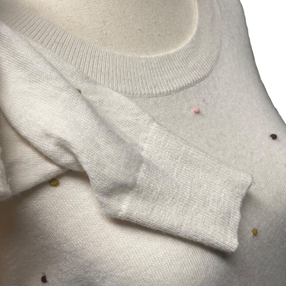 Loft Polka Dot Wool Blend Sweater - Picture 6 of 8